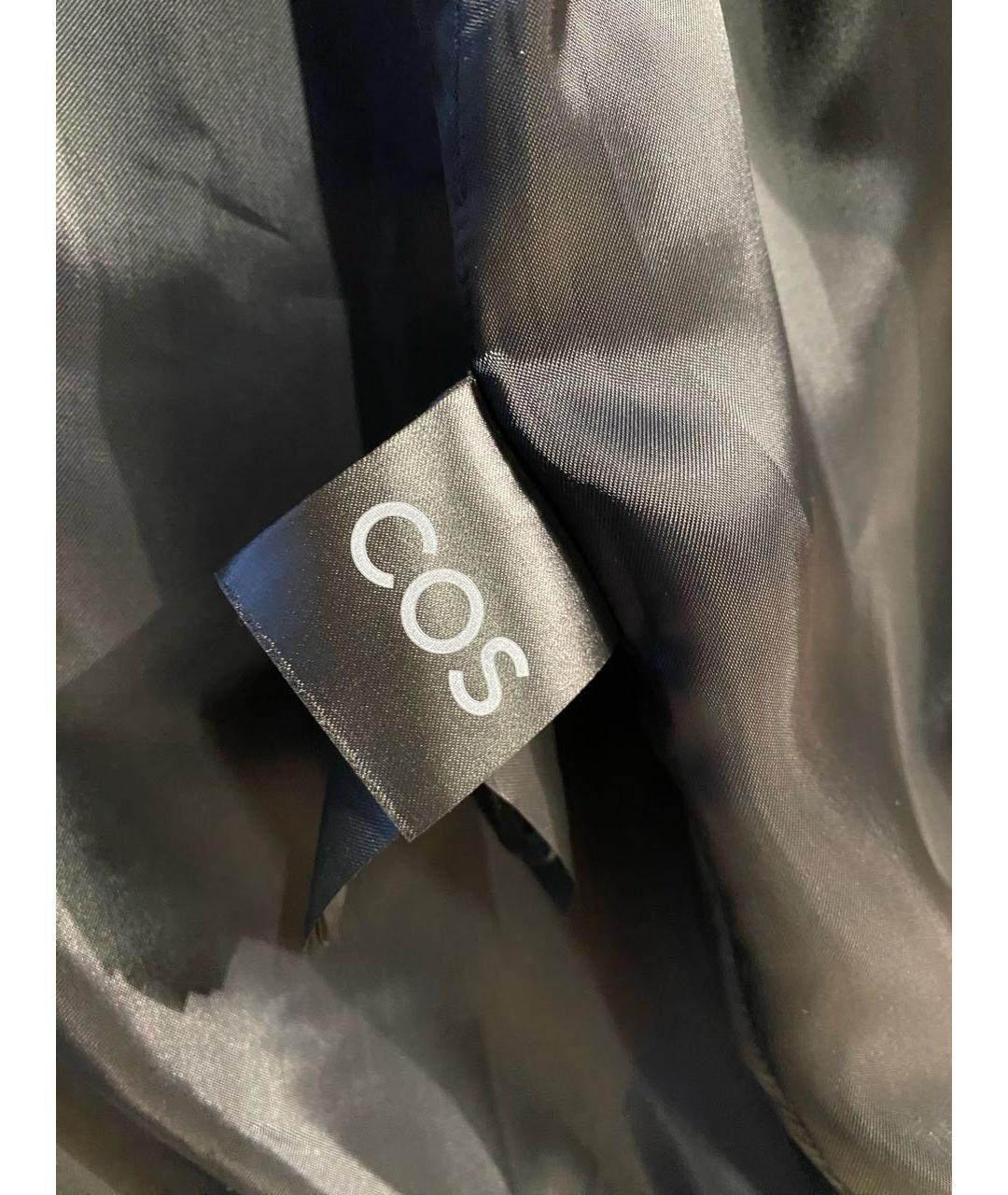 COS Черное шерстяное пальто, фото 8