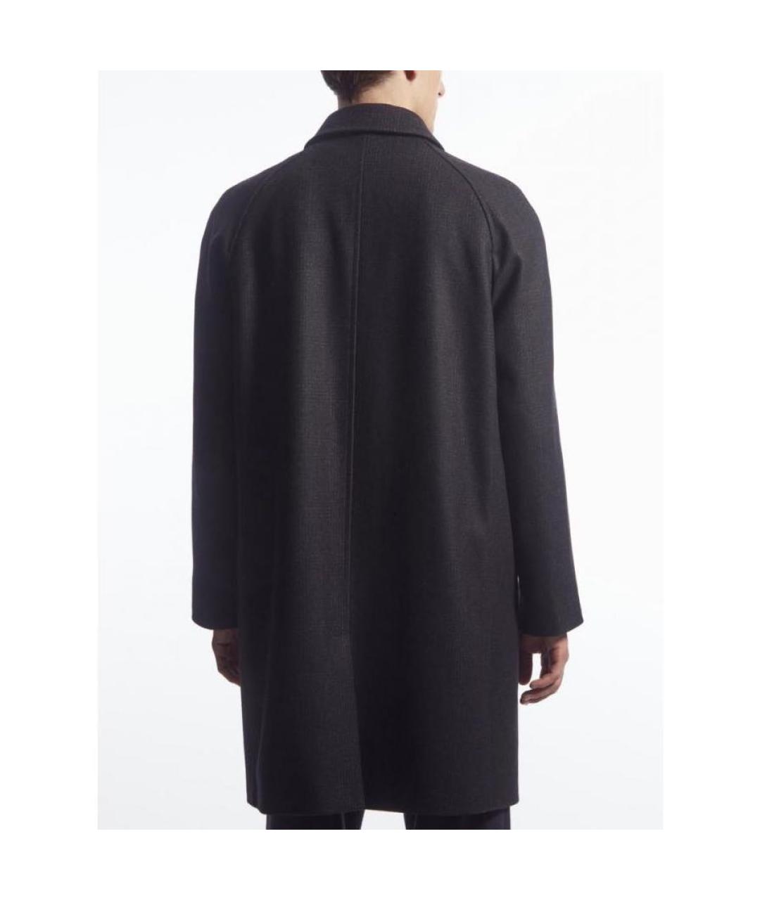 COS Черное шерстяное пальто, фото 2