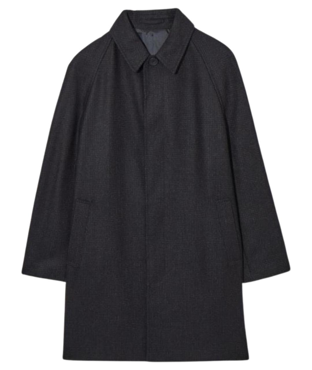 COS Черное шерстяное пальто, фото 1
