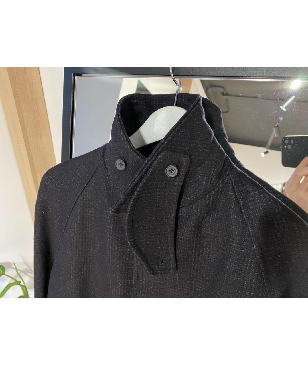 COS Черное шерстяное пальто, фото 5