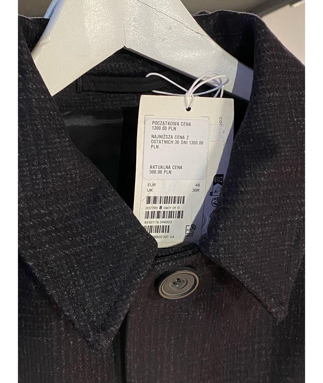 COS Черное шерстяное пальто, фото 3