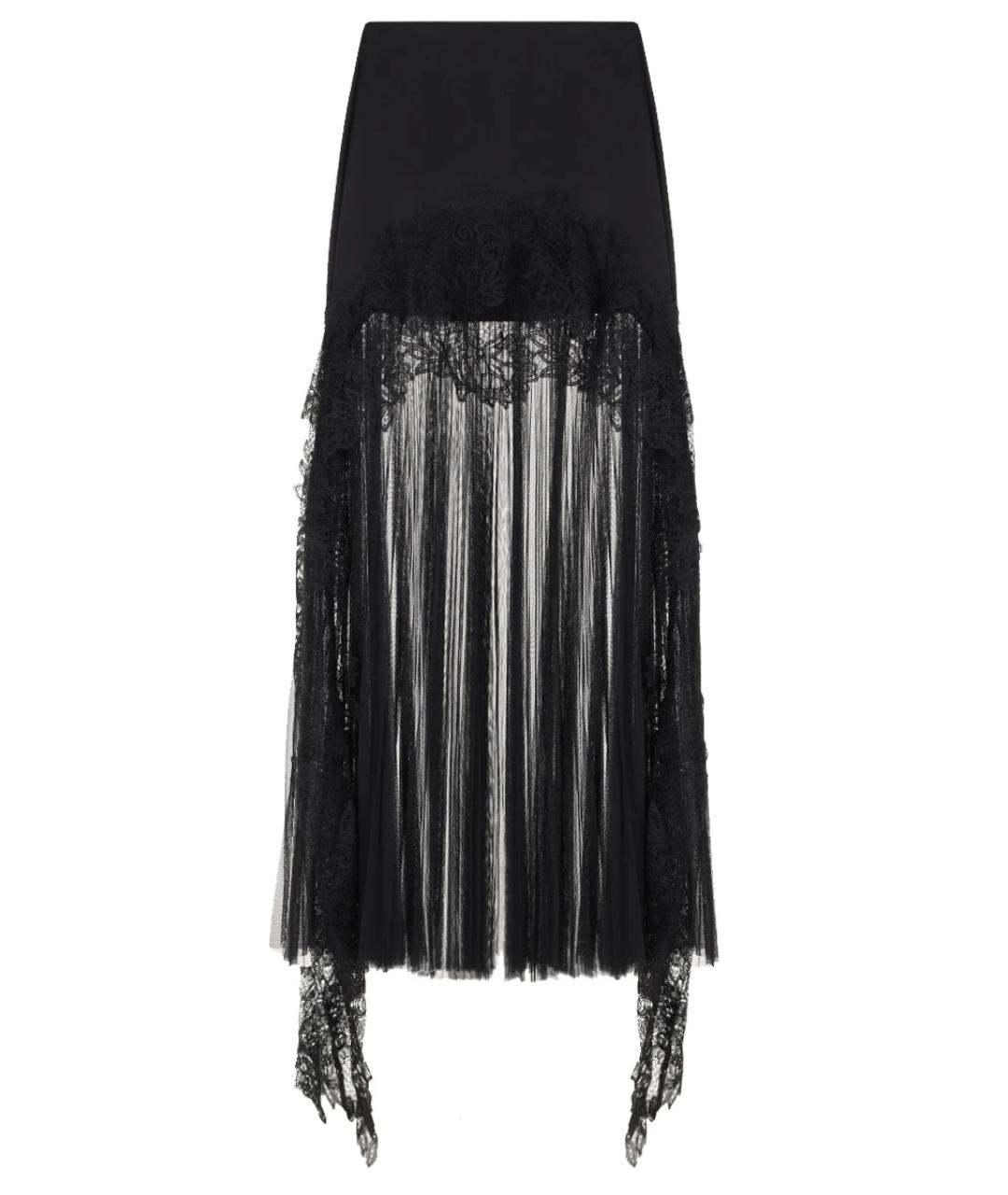 DAVID KOMA Черная юбка макси, фото 3