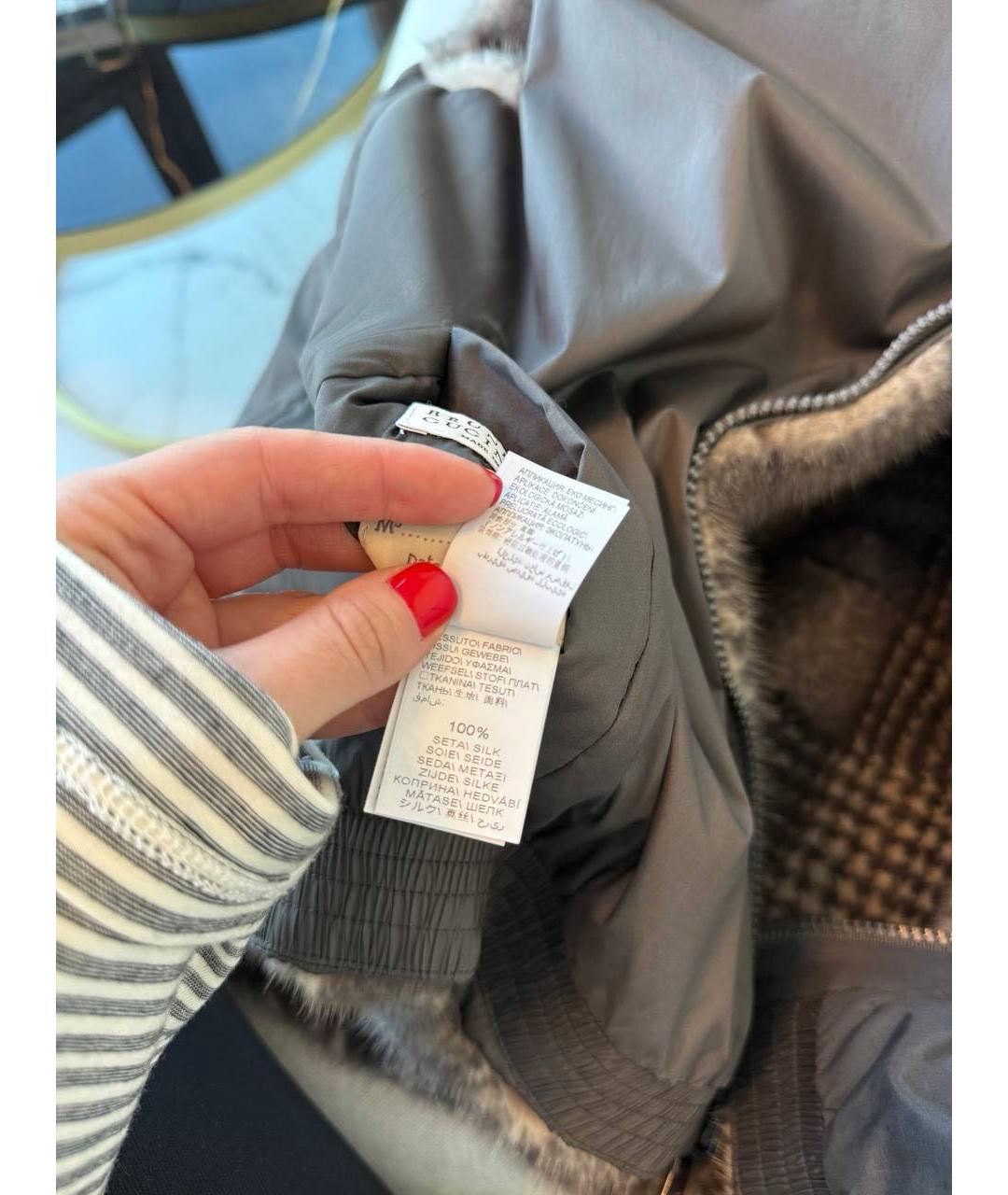 BRUNELLO CUCINELLI Коричневый жилет, фото 5