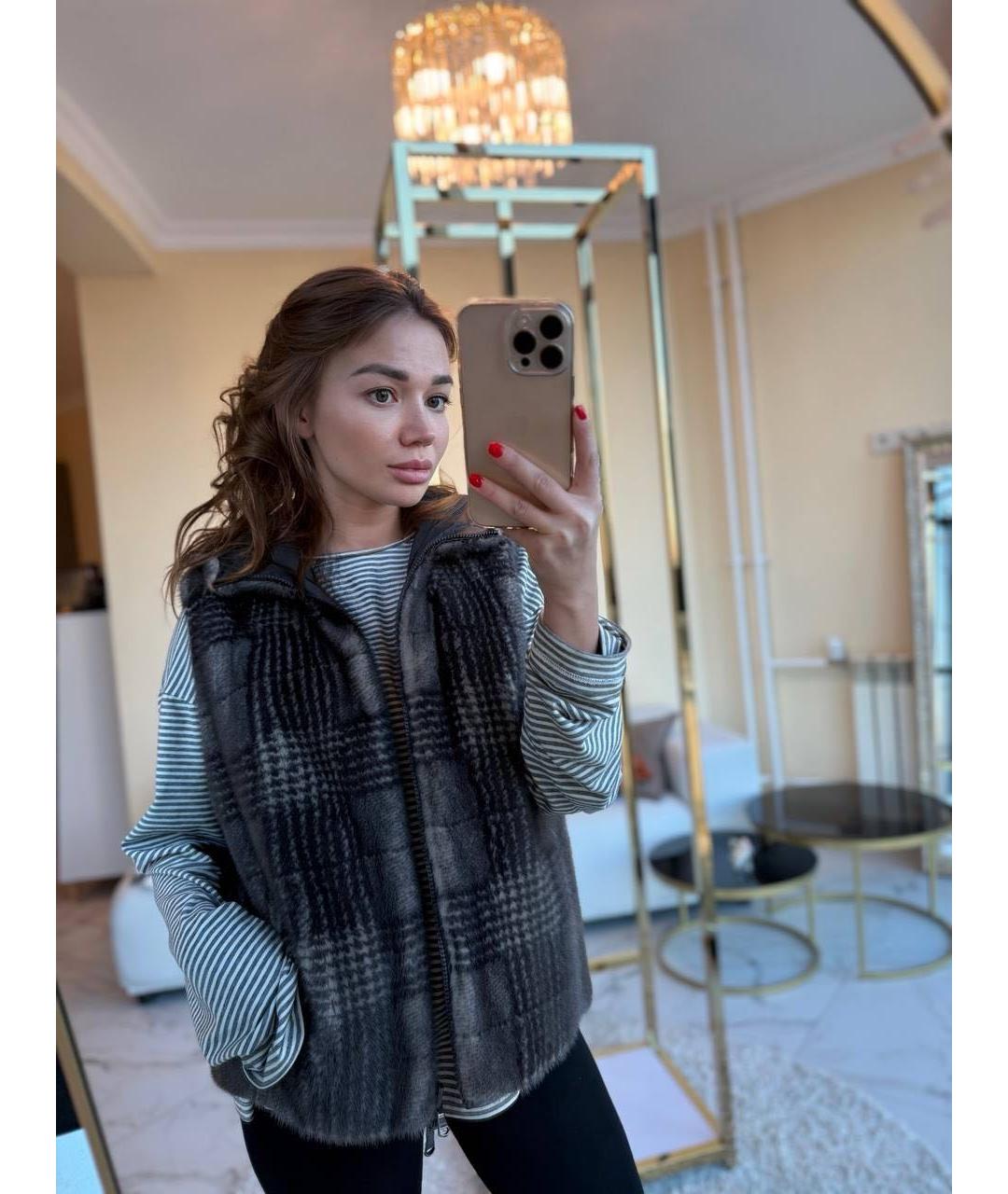 BRUNELLO CUCINELLI Коричневый жилет, фото 6