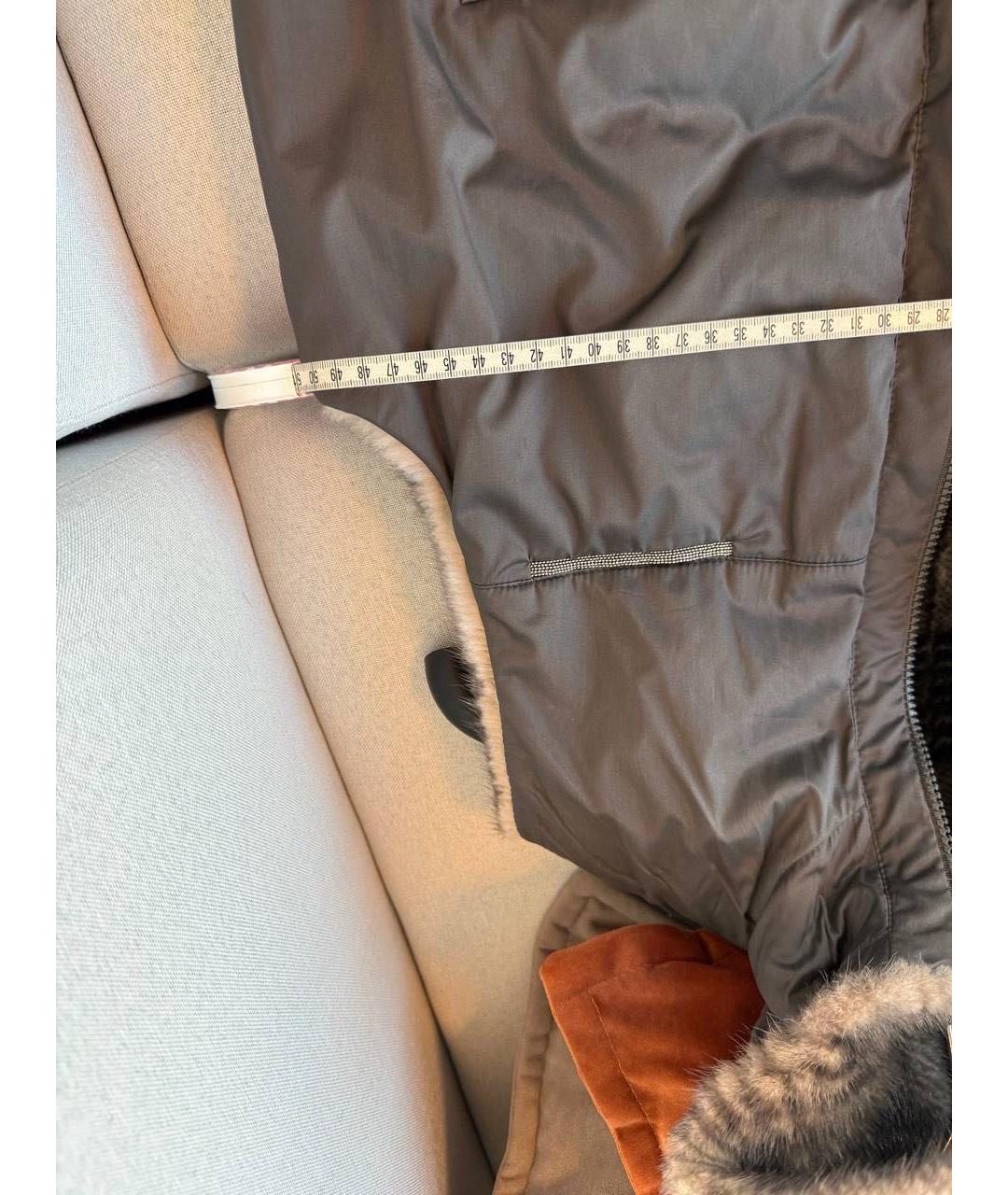 BRUNELLO CUCINELLI Коричневый жилет, фото 8