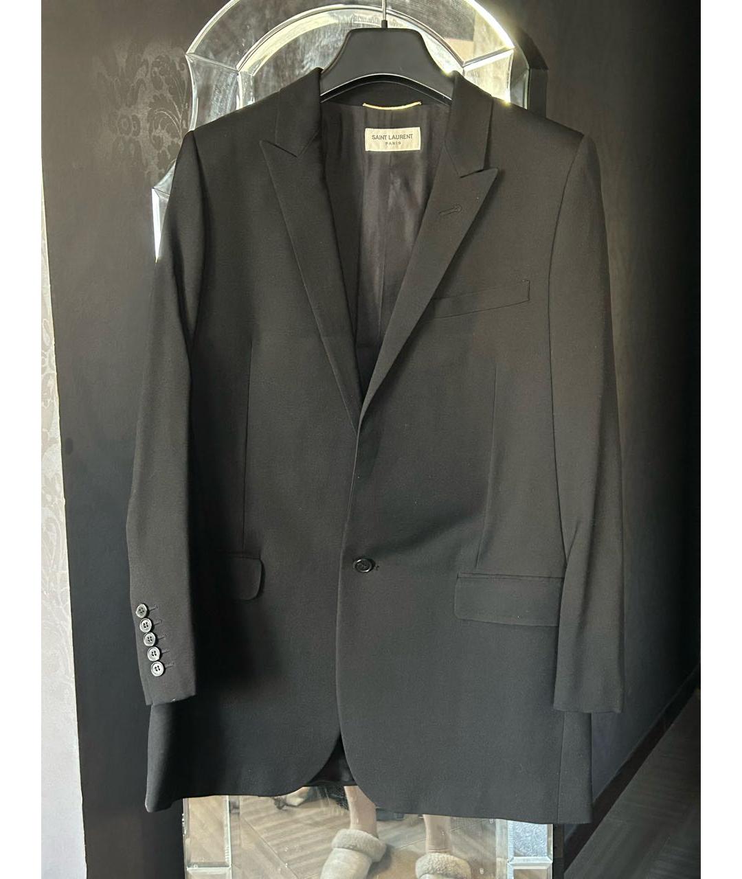 SAINT LAURENT Черный жакет/пиджак, фото 4