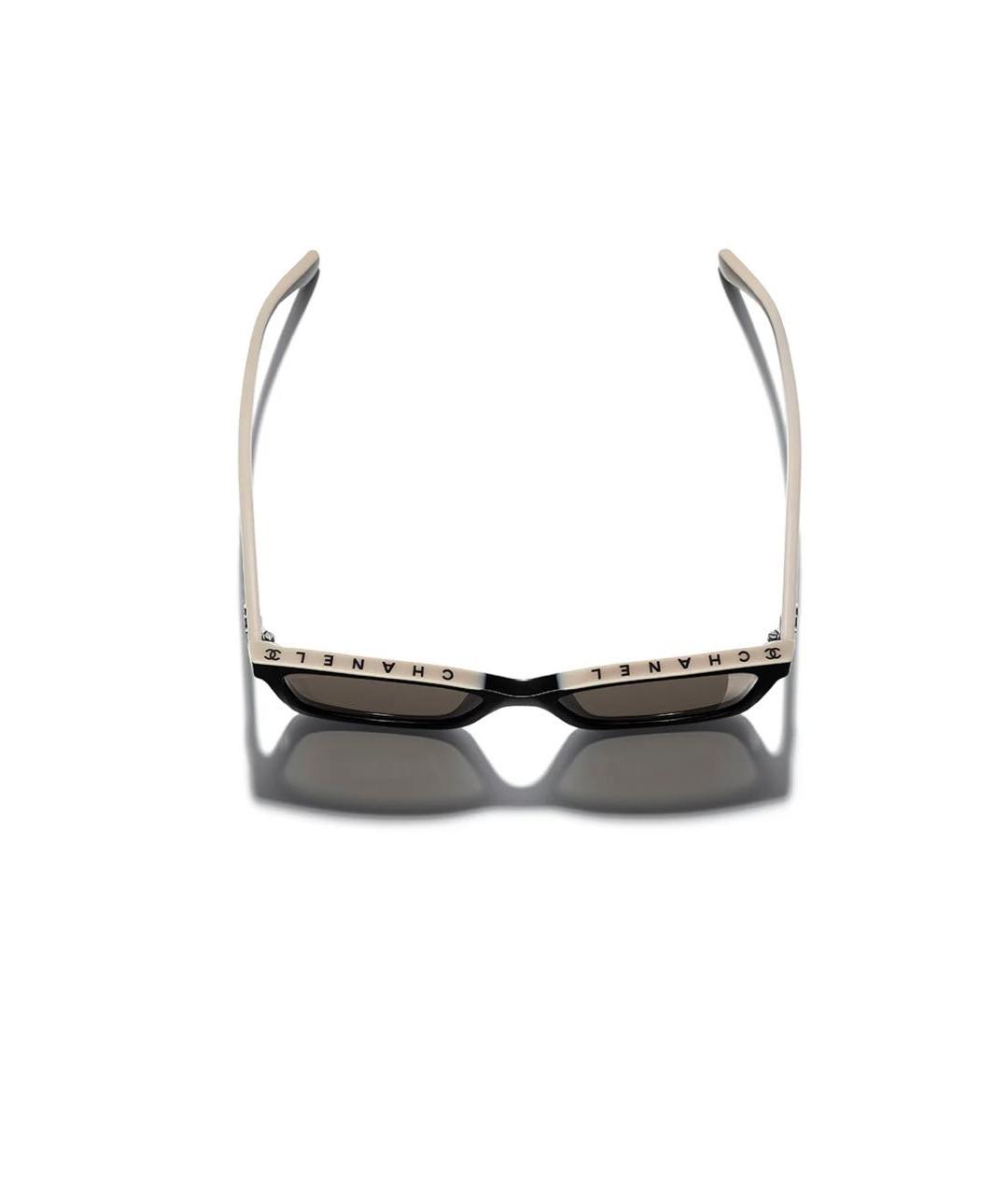 CHANEL Черные пластиковые солнцезащитные очки, фото 4