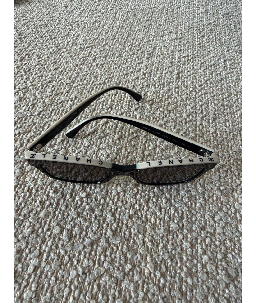 CHANEL Черные пластиковые солнцезащитные очки, фото 3