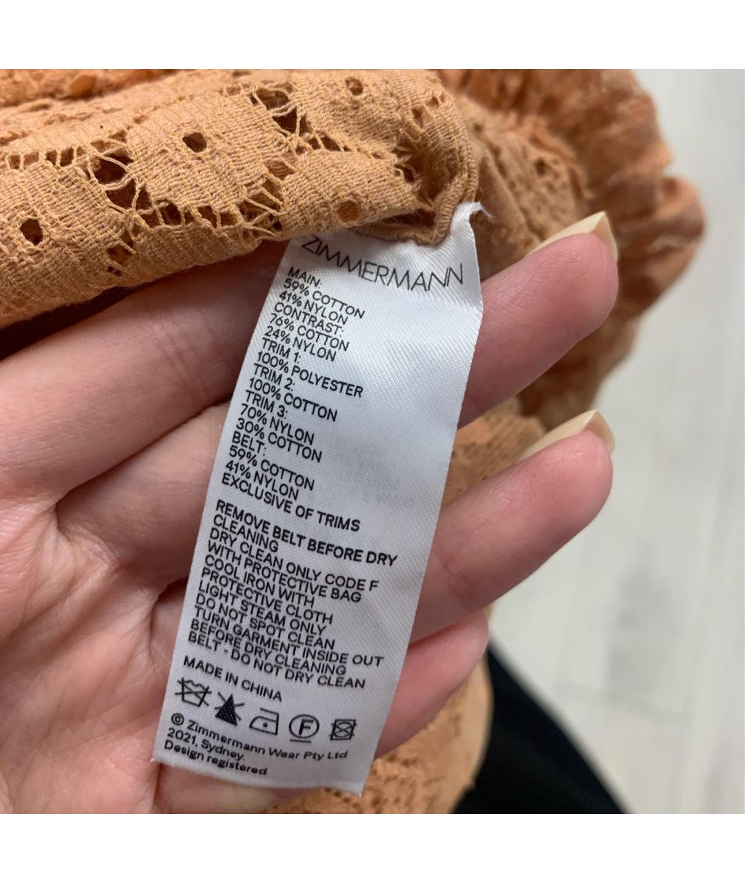 ZIMMERMANN Льняное платье, фото 5