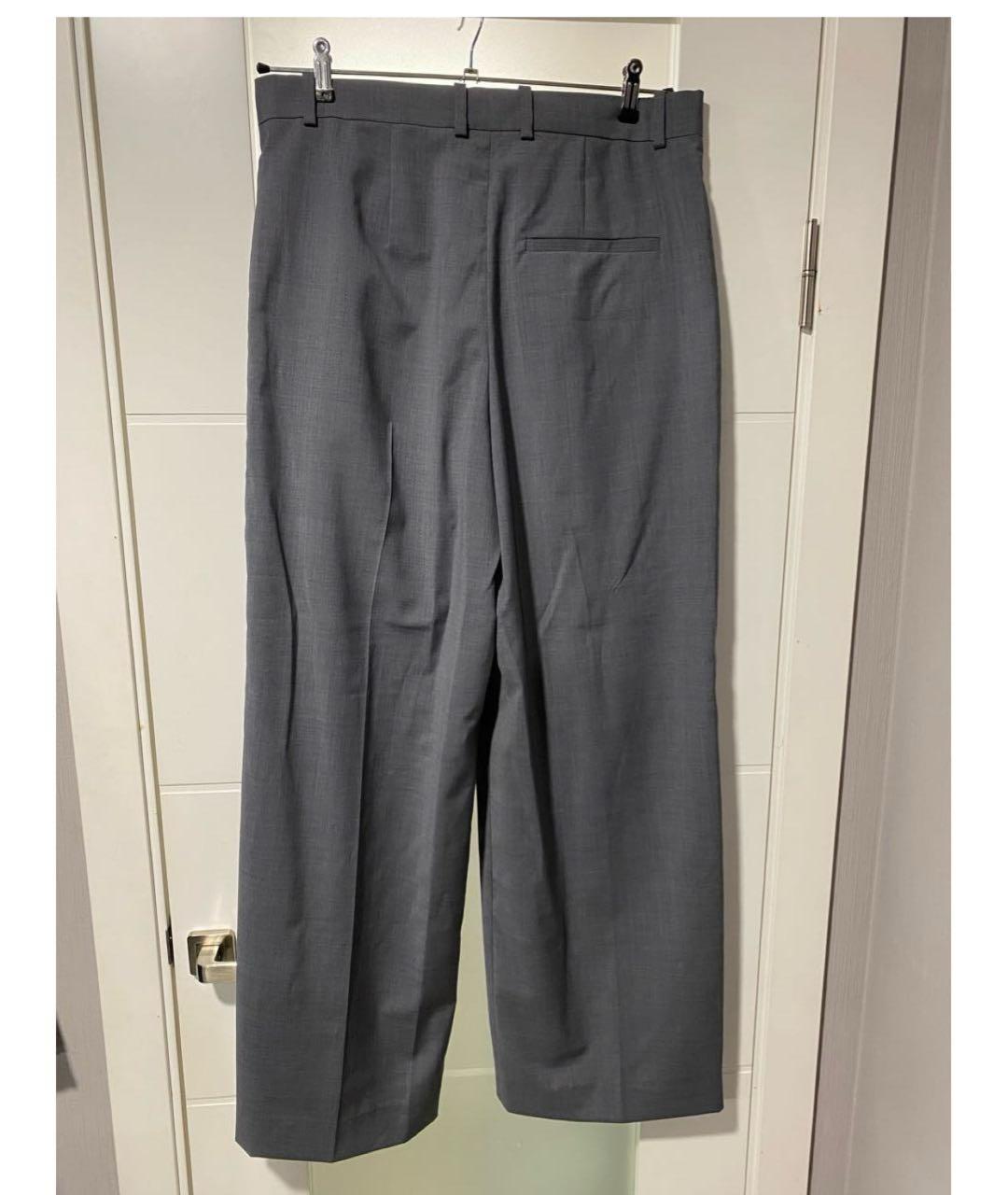 COS Серые шерстяные брюки широкие, фото 2