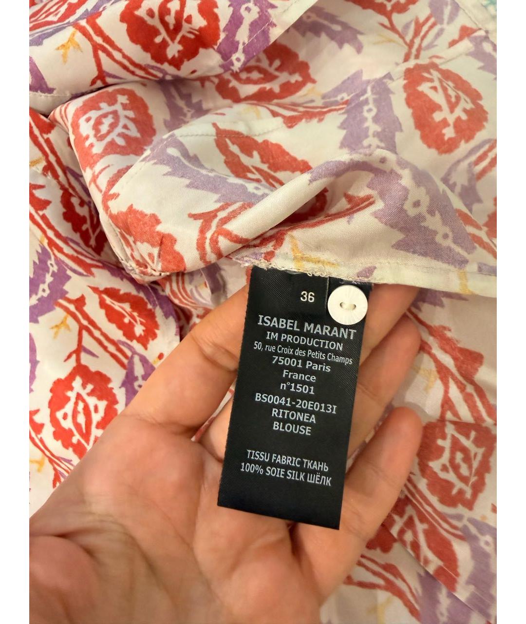 ISABEL MARANT Мульти шелковая блузы, фото 5