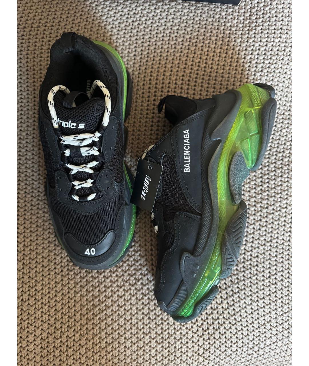 BALENCIAGA Черные кроссовки, фото 6