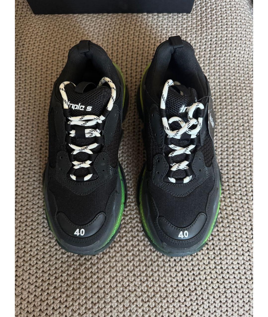 BALENCIAGA Черные кроссовки, фото 5