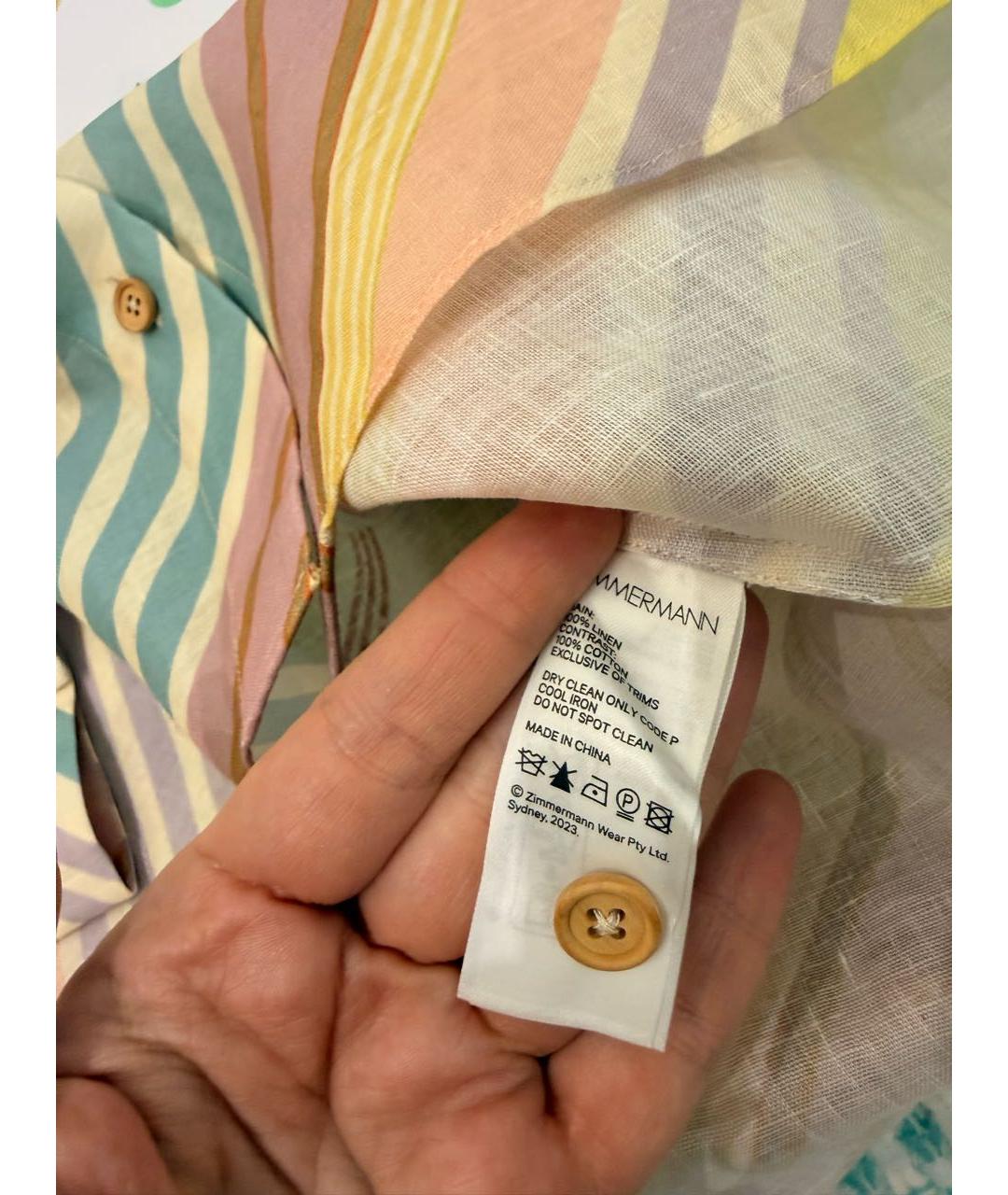 ZIMMERMANN Мульти льняная блузы, фото 4