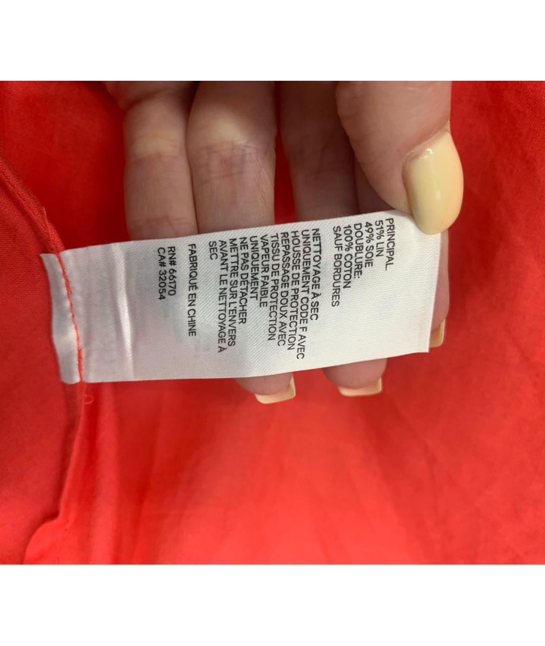 ZIMMERMANN Красное льняное платье, фото 6