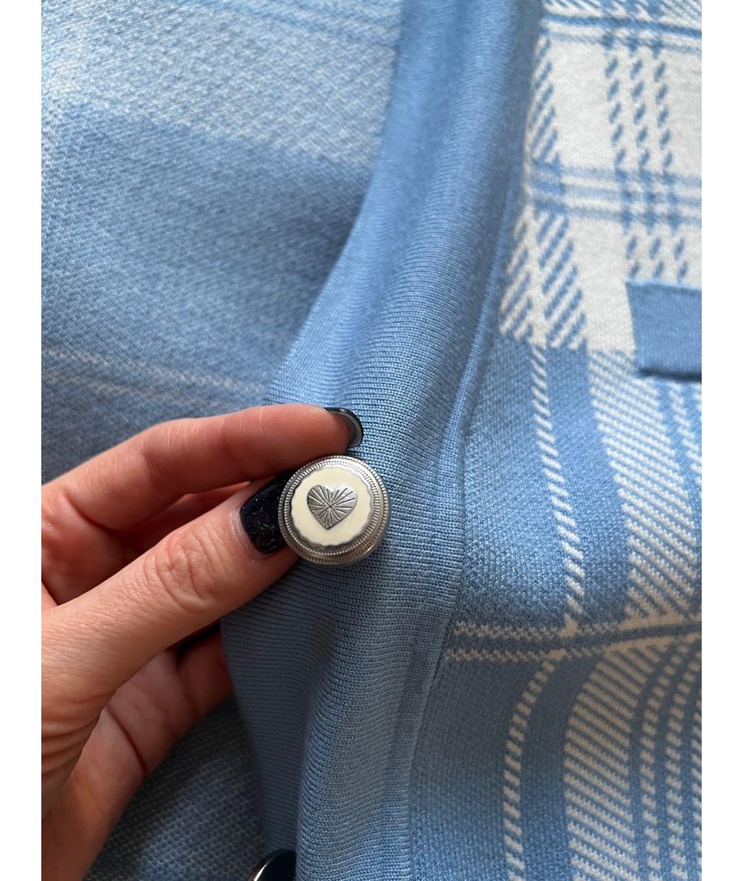 SANDRO Голубой вискозный кардиган, фото 6