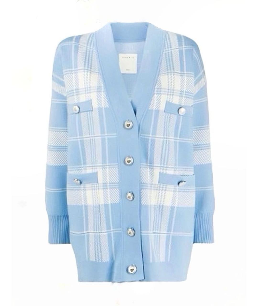 SANDRO Голубой вискозный кардиган, фото 9