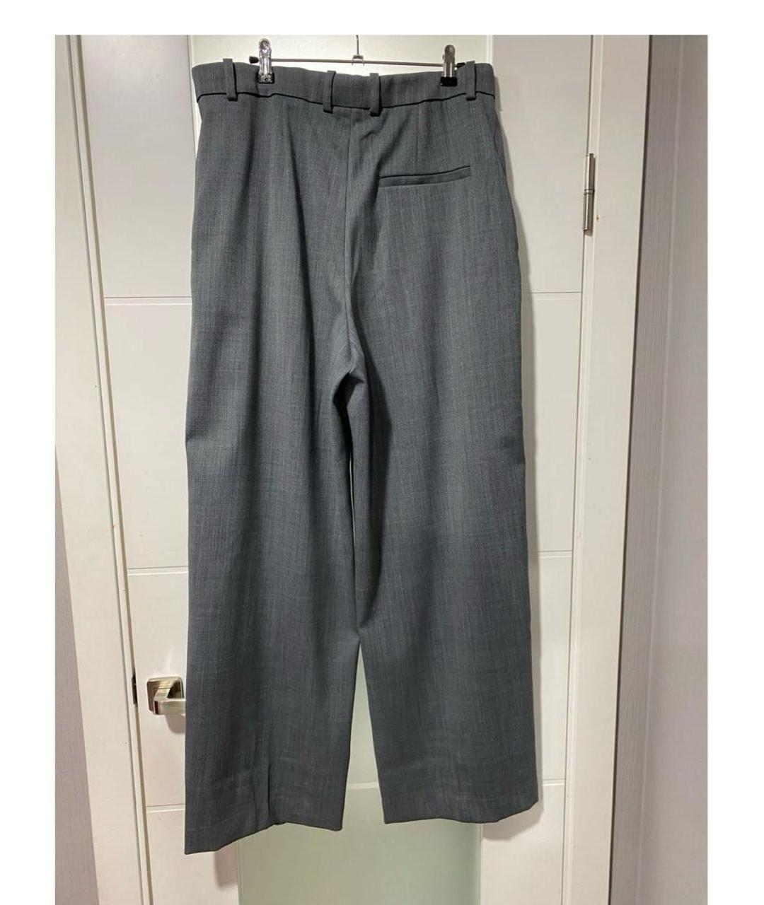 COS Серые шерстяные брюки широкие, фото 2