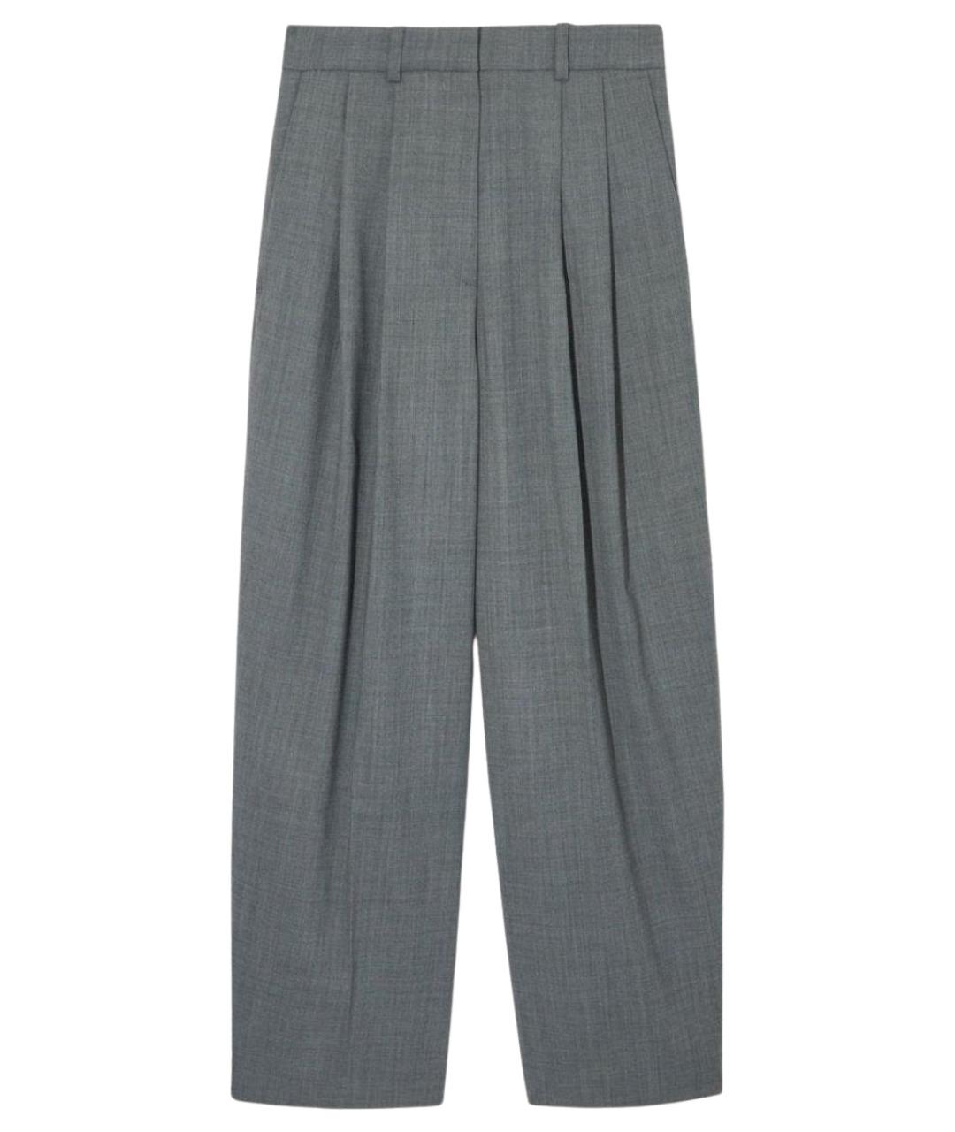 COS Серые шерстяные брюки широкие, фото 1