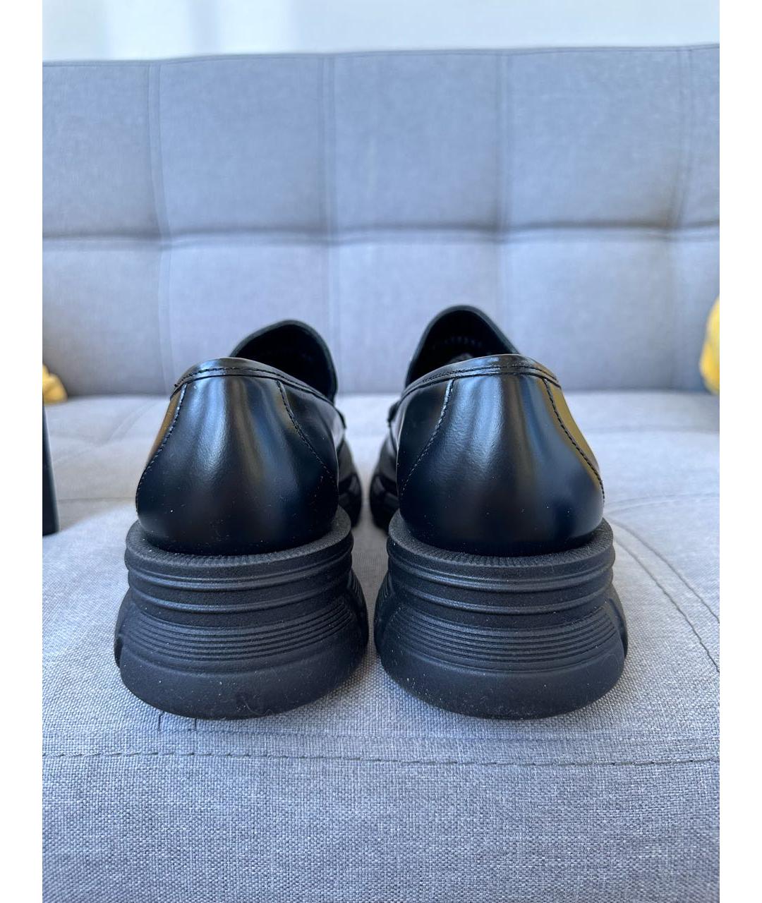 KARL LAGERFELD Черные кожаные лоферы, фото 4