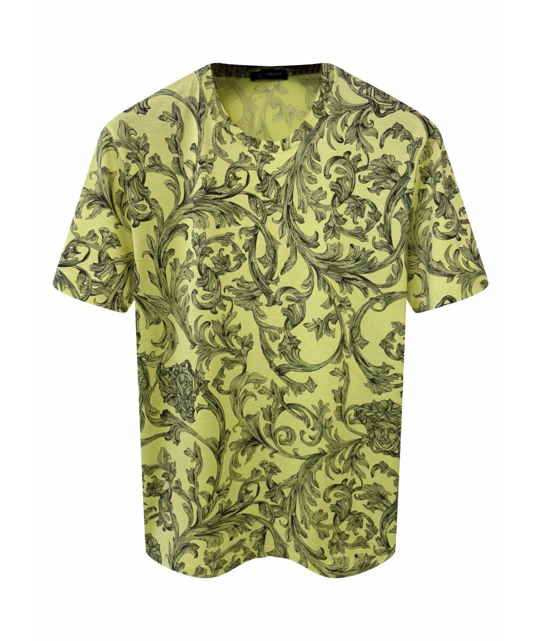 VERSACE Зеленая хлопковая футболка, фото 1