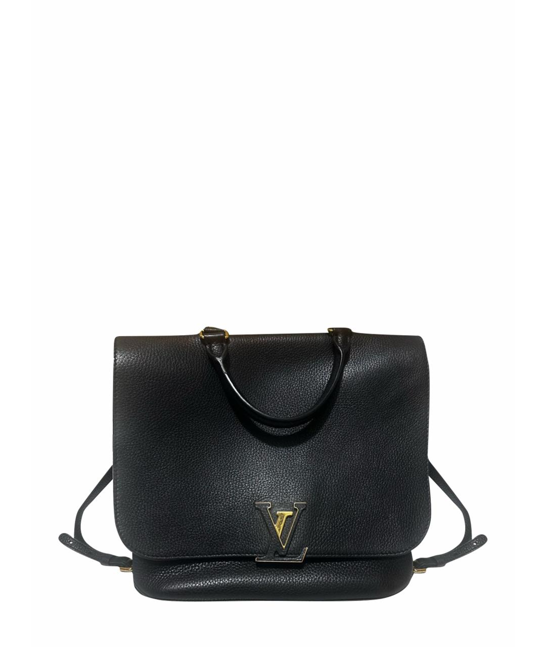 LOUIS VUITTON Черная кожаная сумка через плечо, фото 1