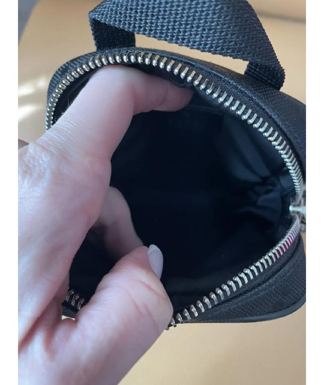 GUCCI Черная тканевая сумка на плечо, фото 4