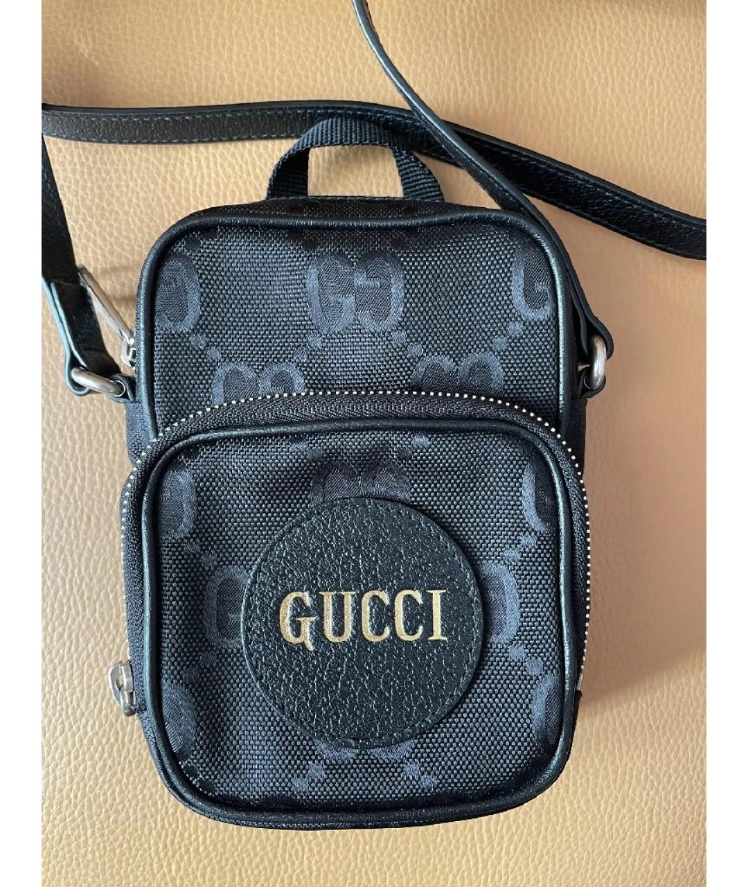 GUCCI Черная тканевая сумка на плечо, фото 9