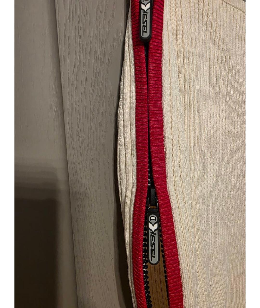 DIESEL Белая вискозная юбка мини, фото 4