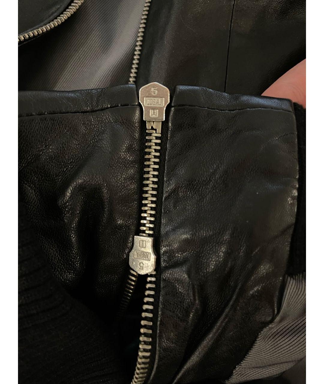 ARMANI EXCHANGE Черная кожаная куртка, фото 7