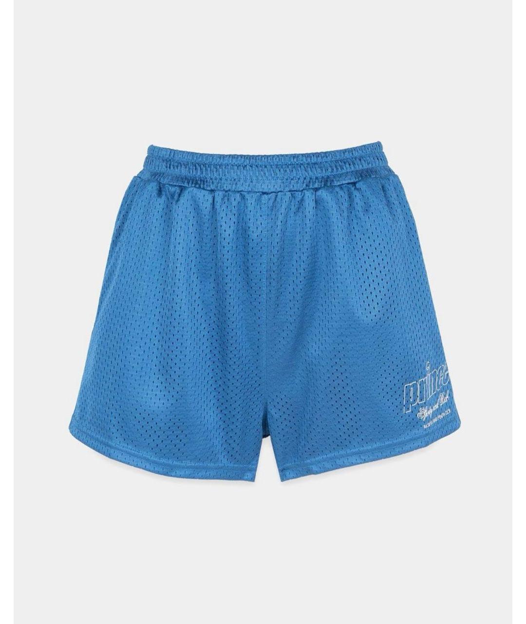 SPORTY AND RICH Синие полиэстеровые шорты, фото 8