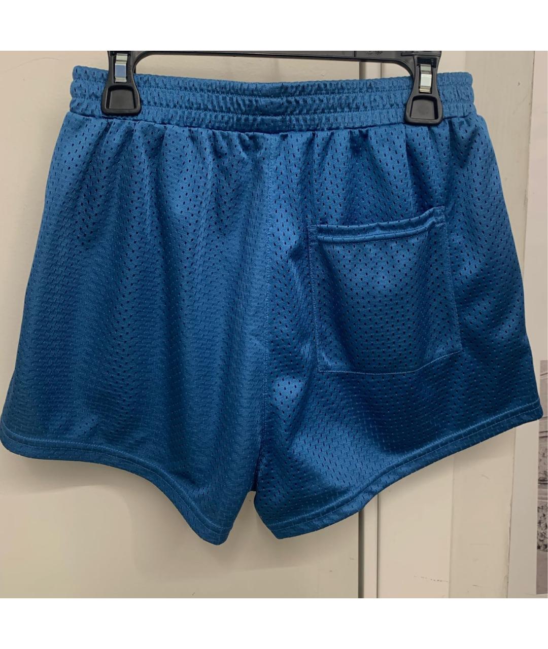 SPORTY AND RICH Синие полиэстеровые шорты, фото 2