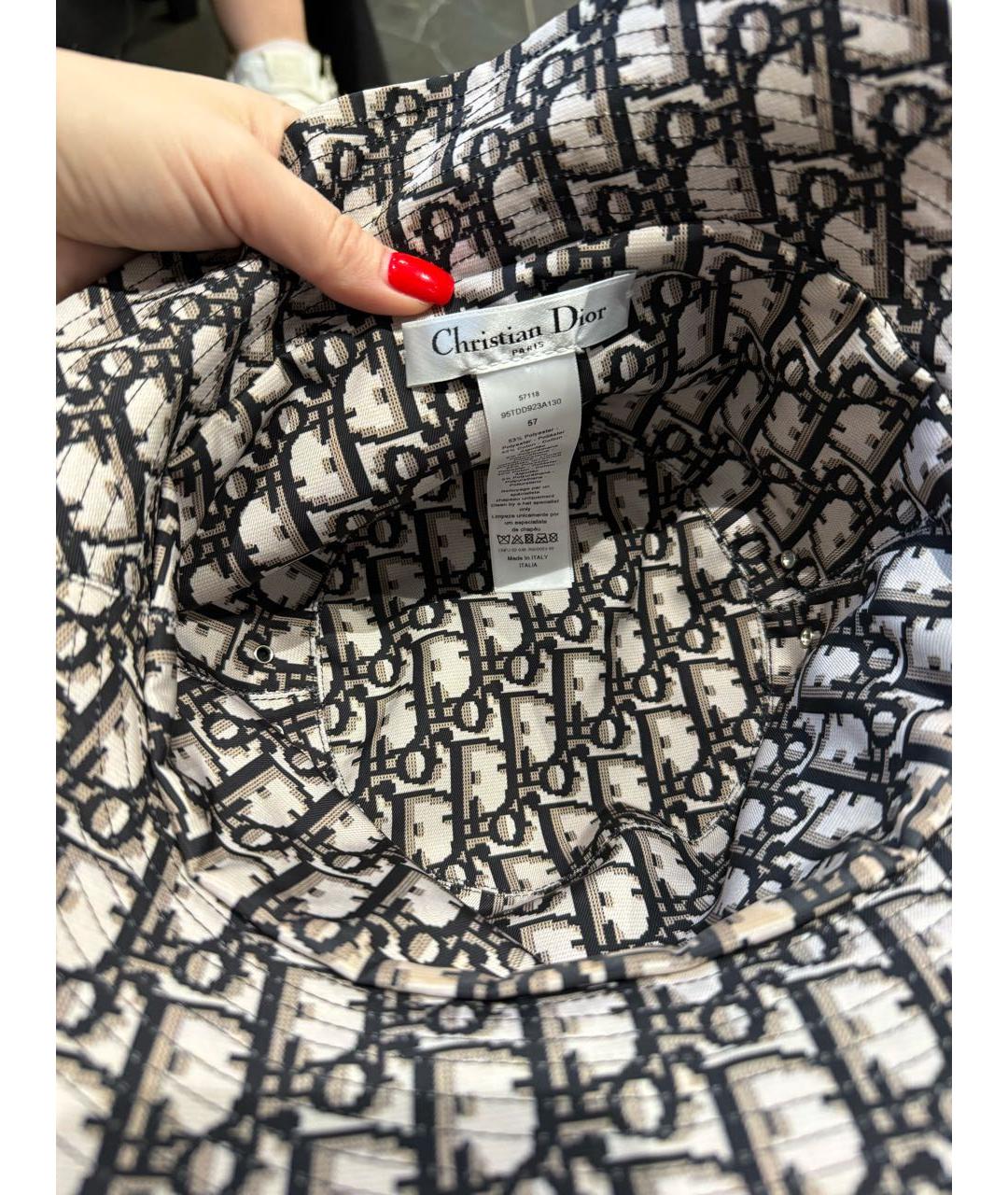 CHRISTIAN DIOR Черная панама, фото 3