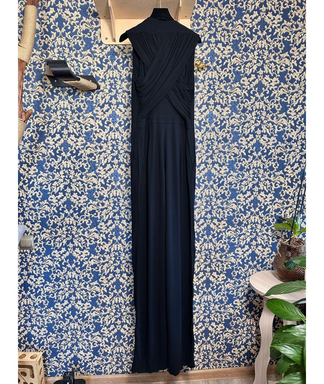 VICTOR AND ROLF Черный шелковый комбинезон, фото 2