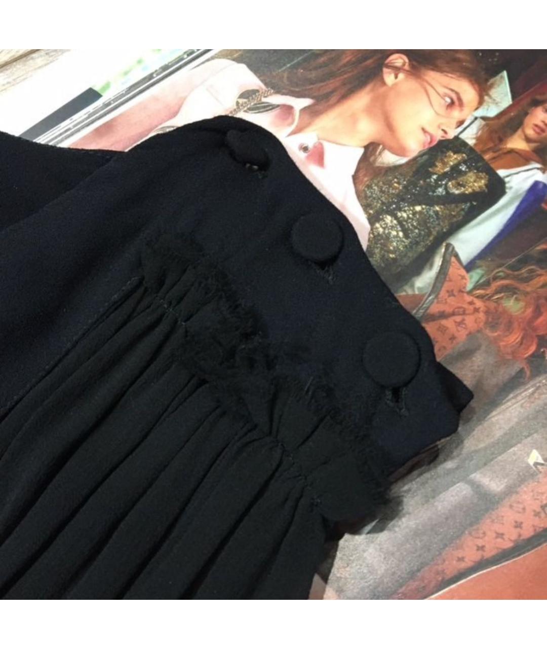 VICTOR AND ROLF Черный шелковый комбинезон, фото 6