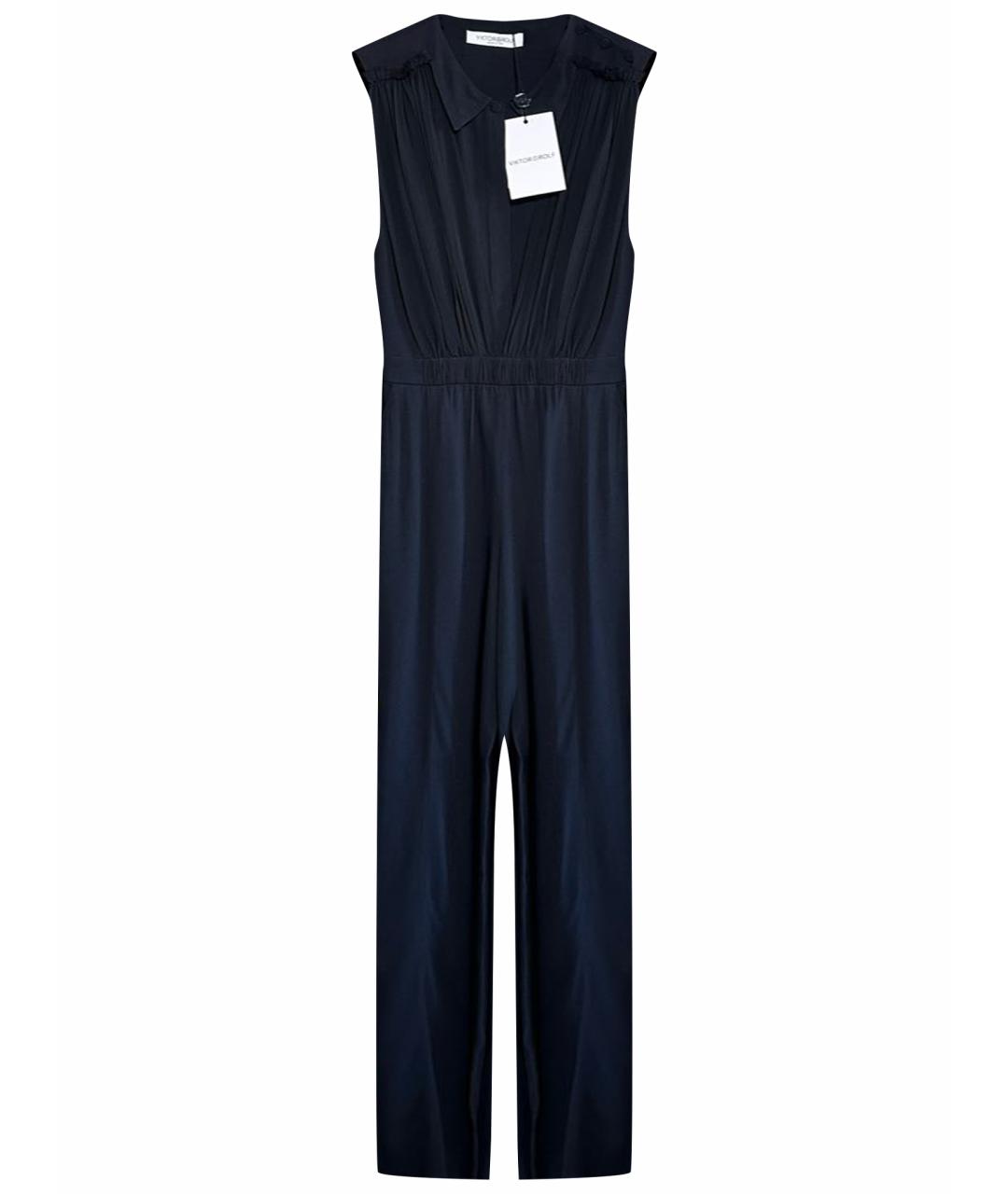 VICTOR AND ROLF Черный шелковый комбинезон, фото 1