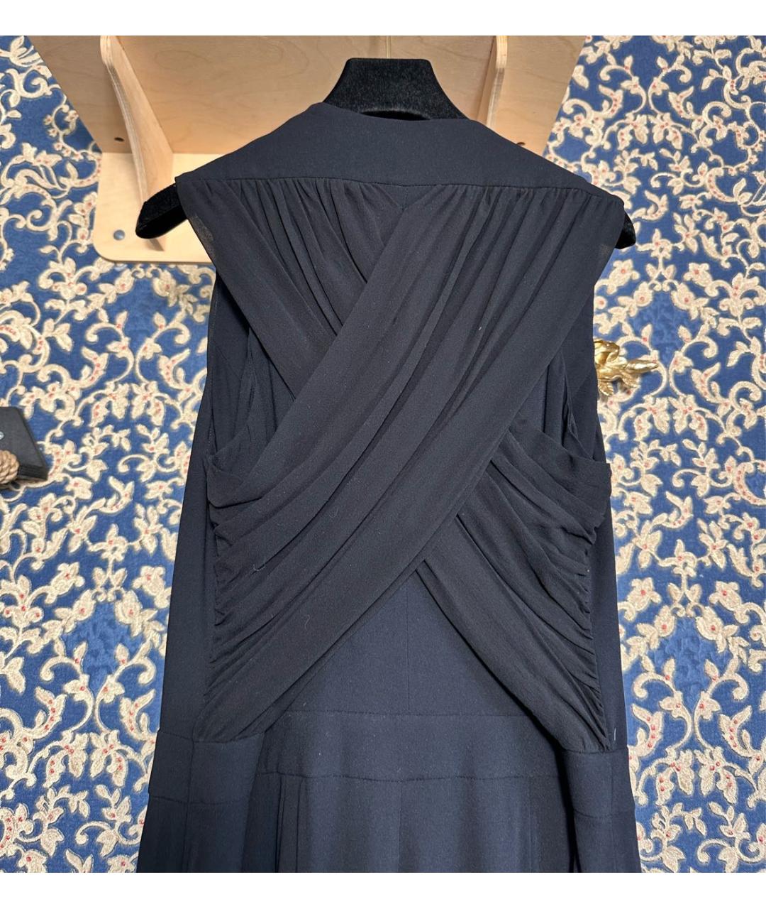 VICTOR AND ROLF Черный шелковый комбинезон, фото 4