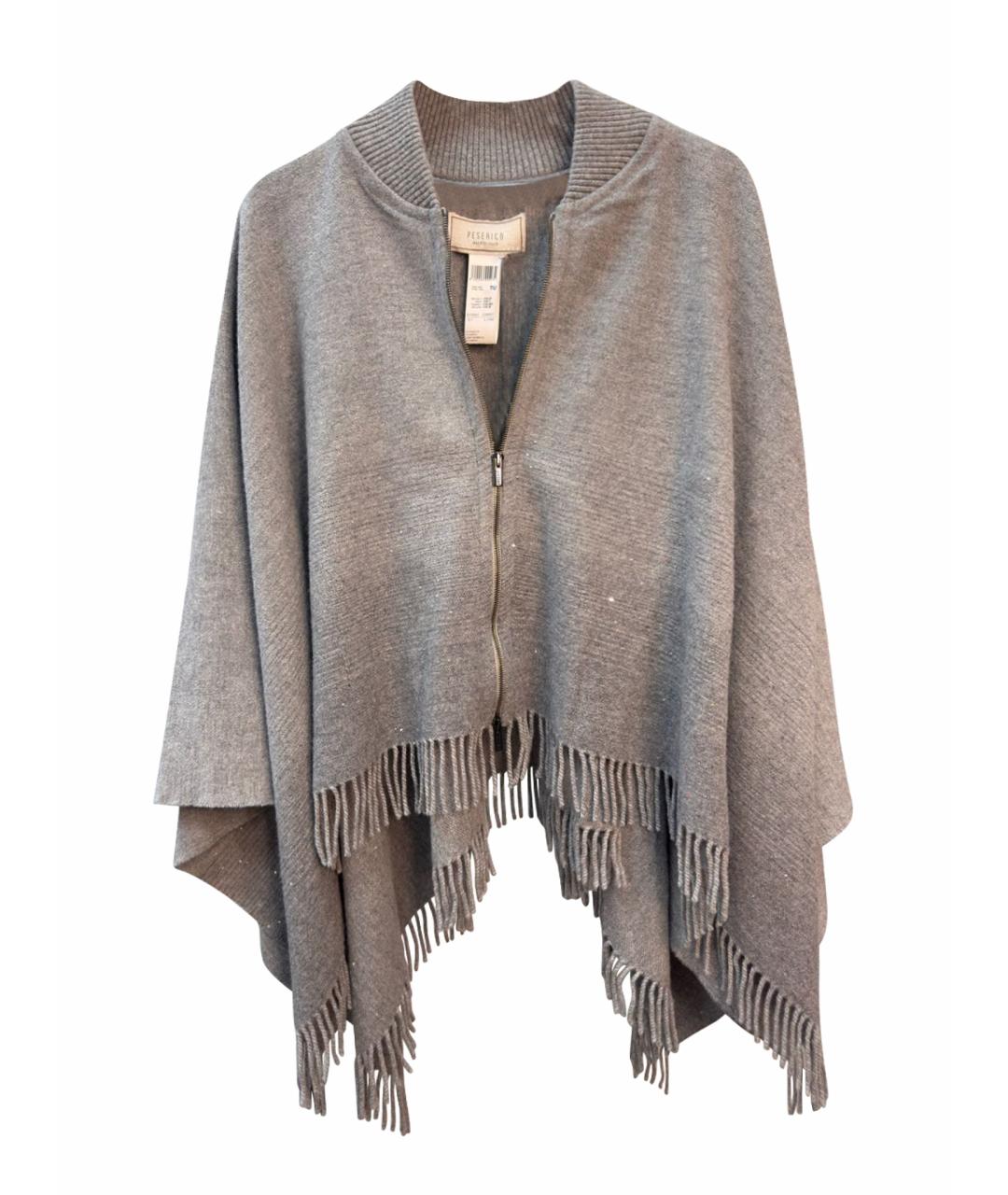 PESERICO Серый шерстяной джемпер / свитер, фото 1