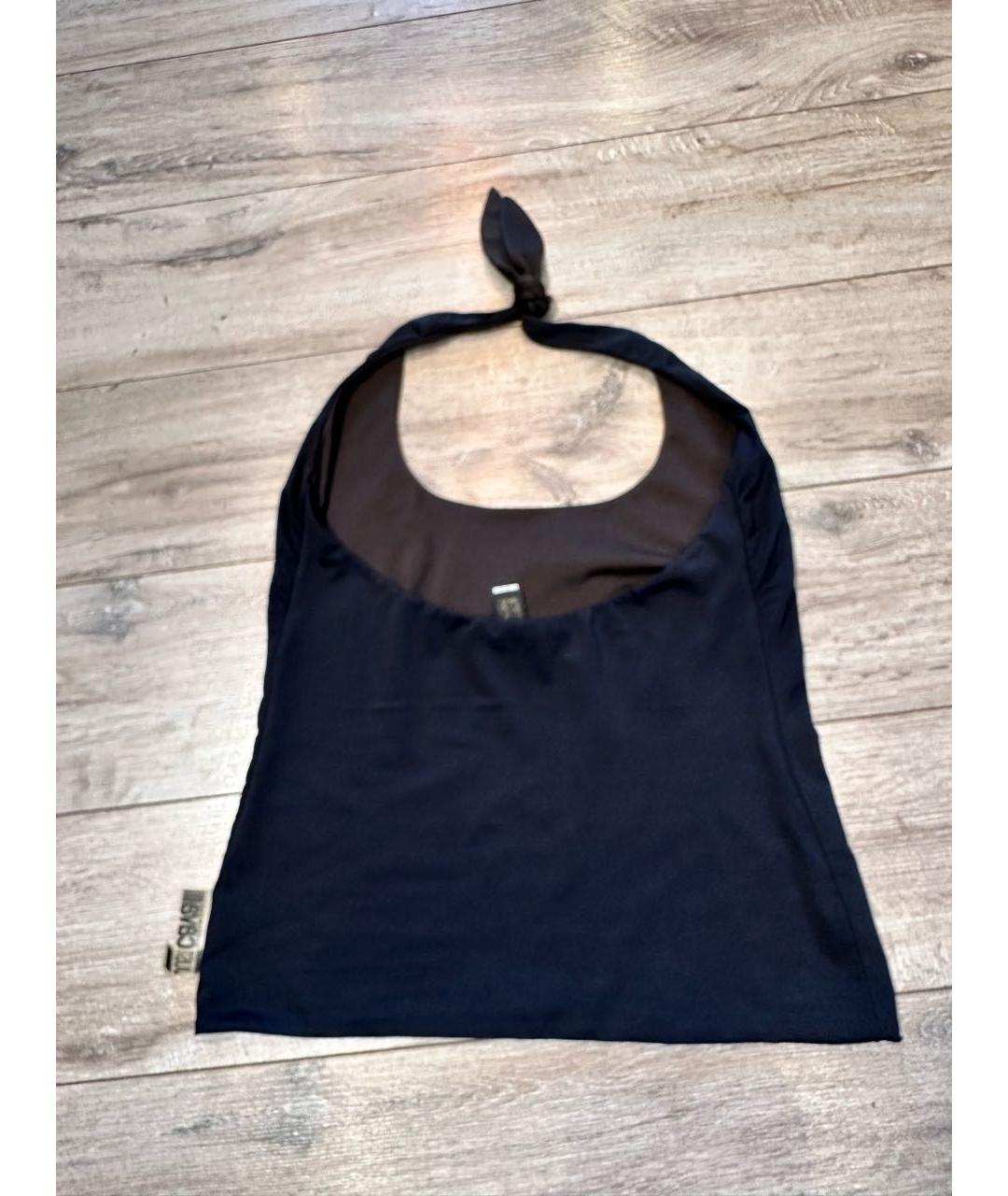 JUST CAVALLI Черная полиэстеровая майка, фото 4