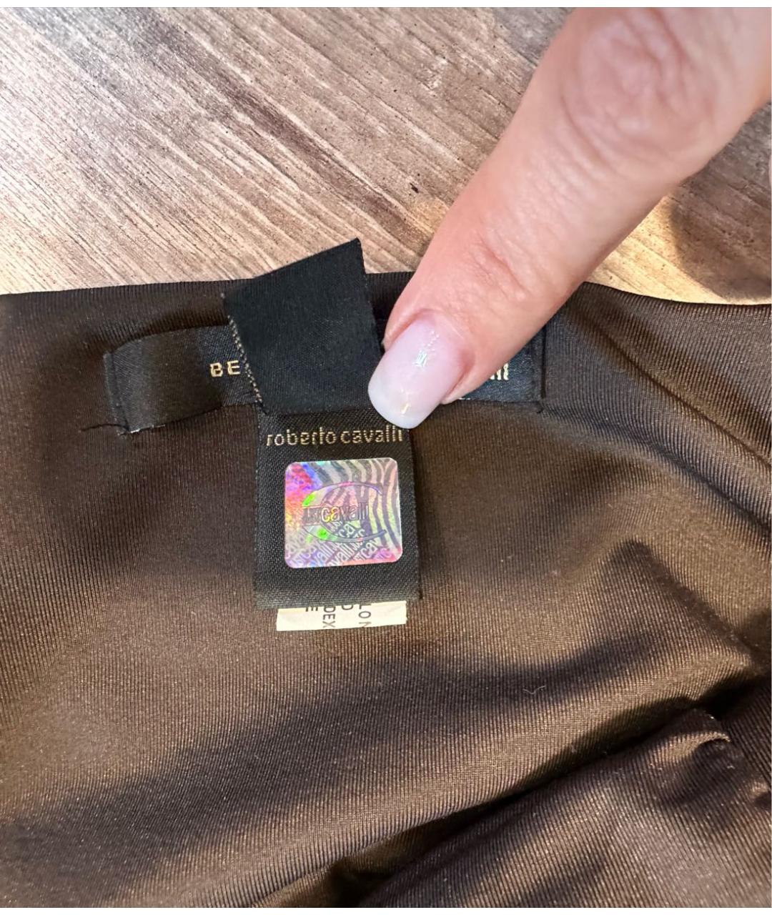 JUST CAVALLI Черная полиэстеровая майка, фото 7