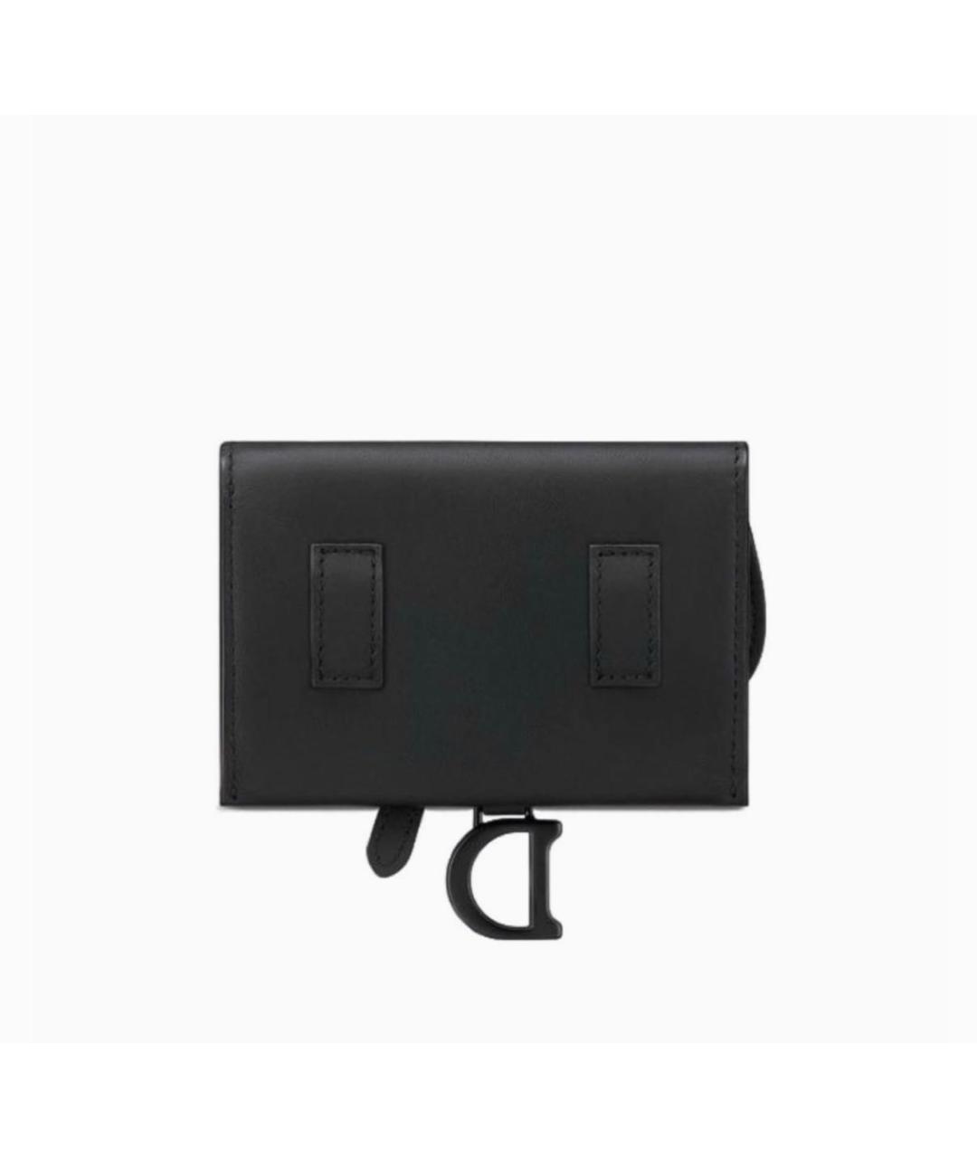 CHRISTIAN DIOR Черная кожаная сумка через плечо, фото 3