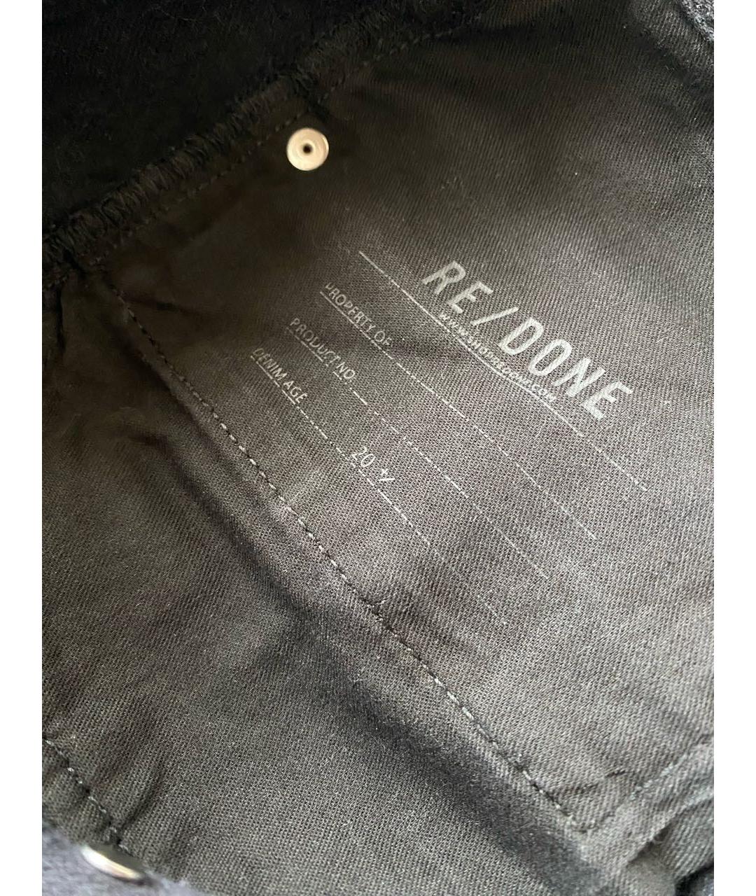 RE/DONE Антрацитовые хлопковые прямые джинсы, фото 8