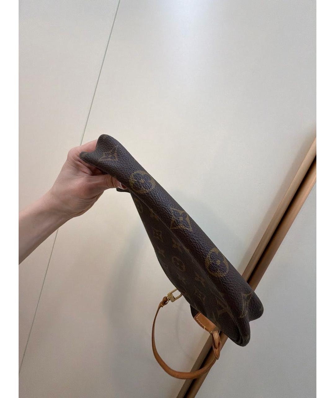 LOUIS VUITTON Коричневая сумка с короткими ручками, фото 5