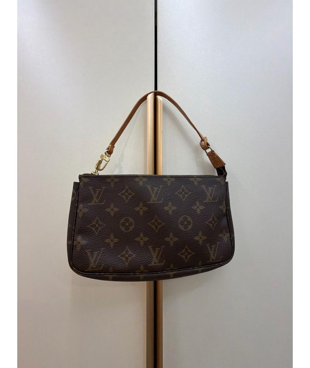 LOUIS VUITTON Коричневая сумка с короткими ручками, фото 9