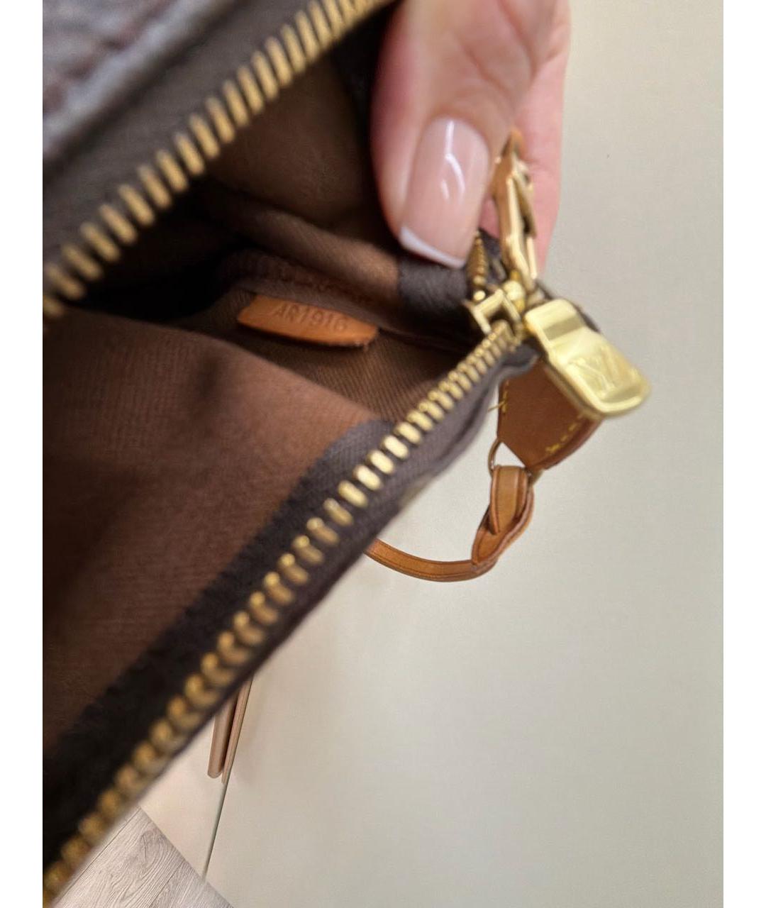 LOUIS VUITTON Коричневая сумка с короткими ручками, фото 6