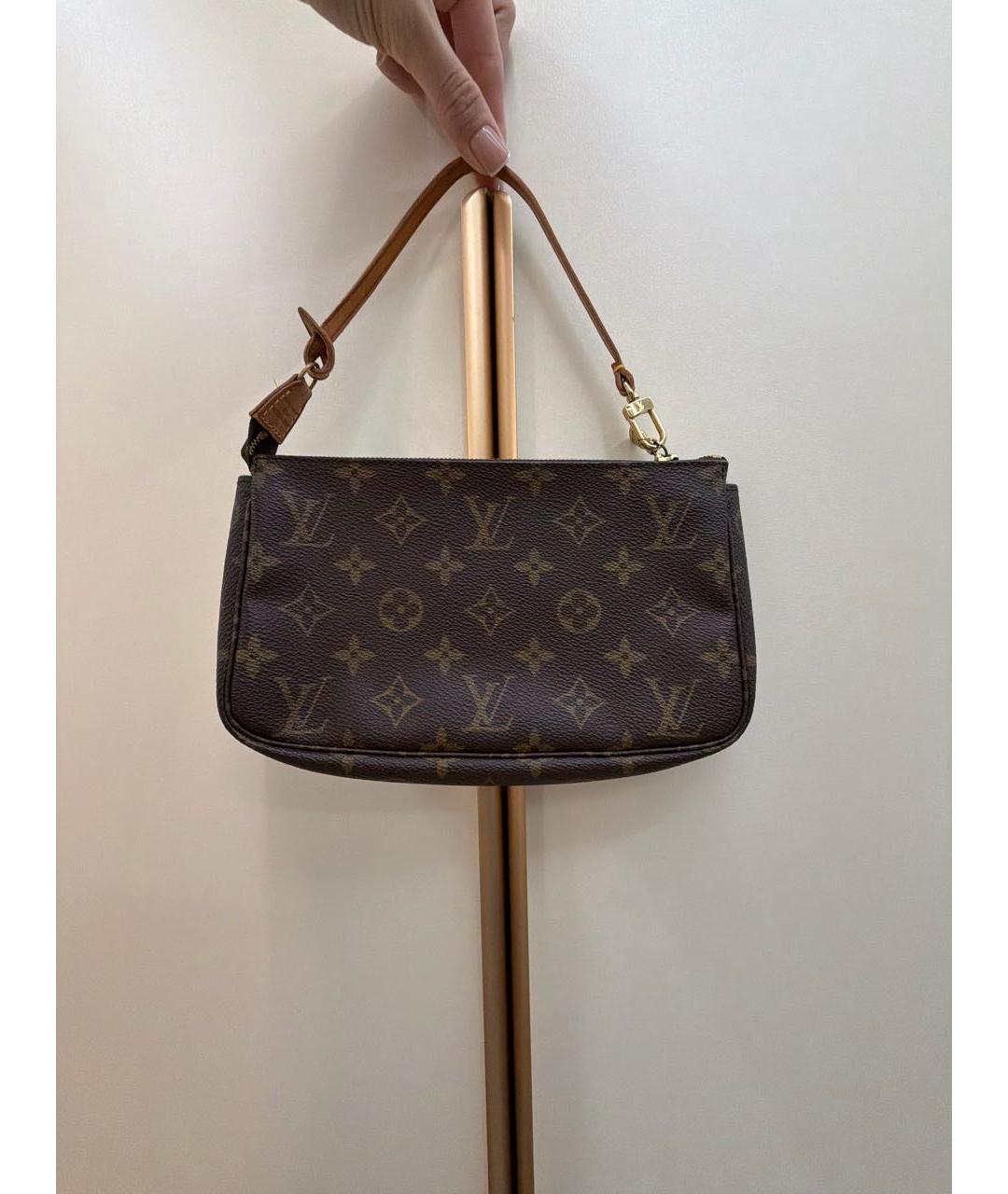 LOUIS VUITTON Коричневая сумка с короткими ручками, фото 3