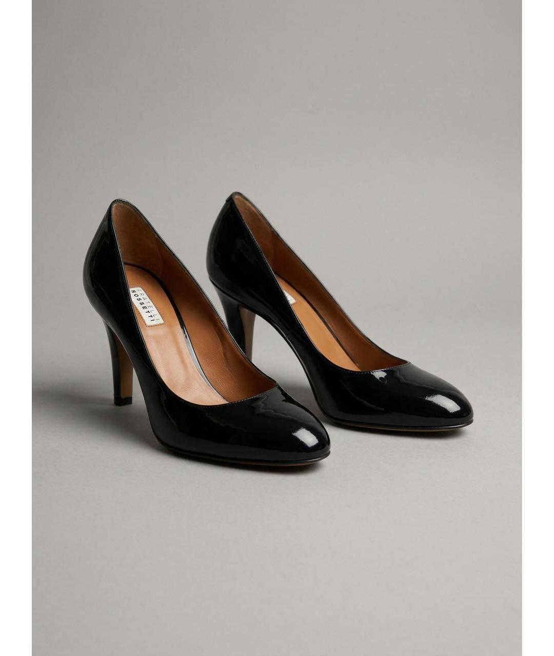 FRATELLI ROSSETTI Черные туфли из лакированной кожи, фото 2