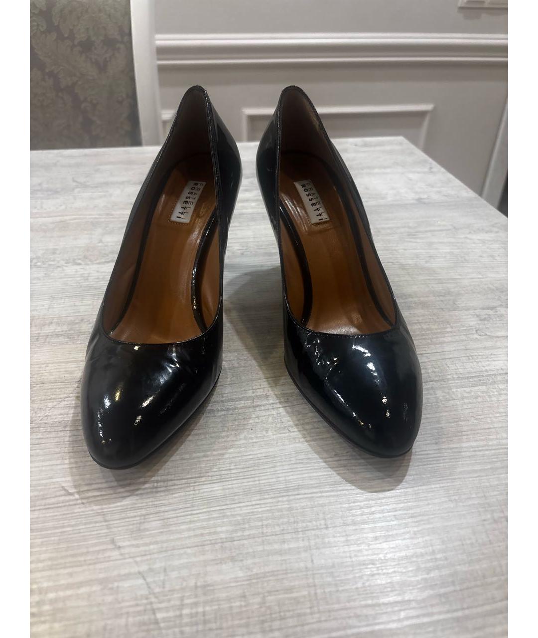 FRATELLI ROSSETTI Черные туфли из лакированной кожи, фото 3