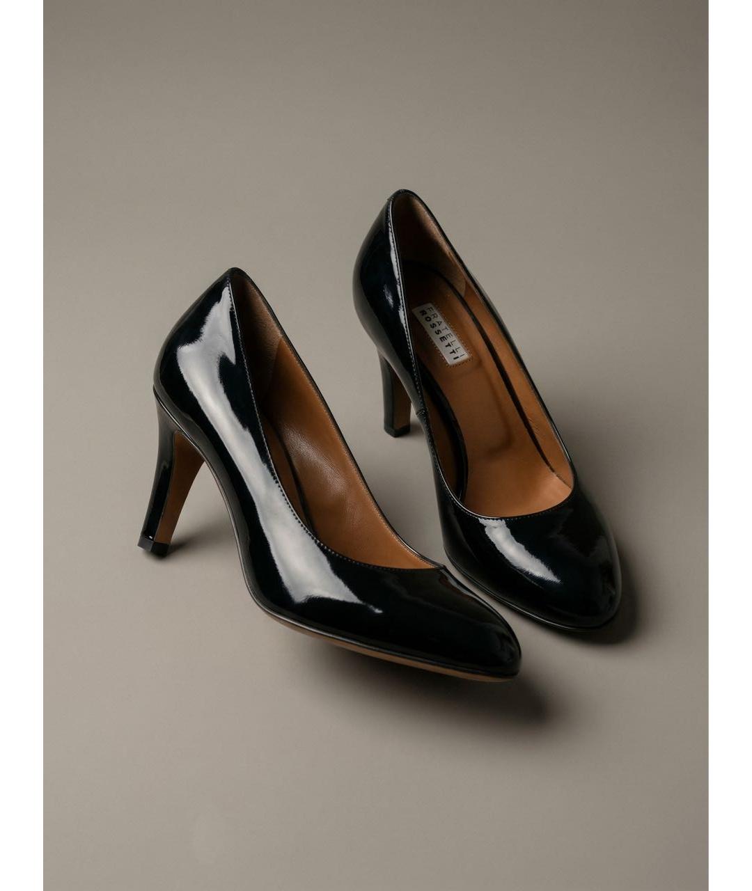 FRATELLI ROSSETTI Черные туфли из лакированной кожи, фото 4