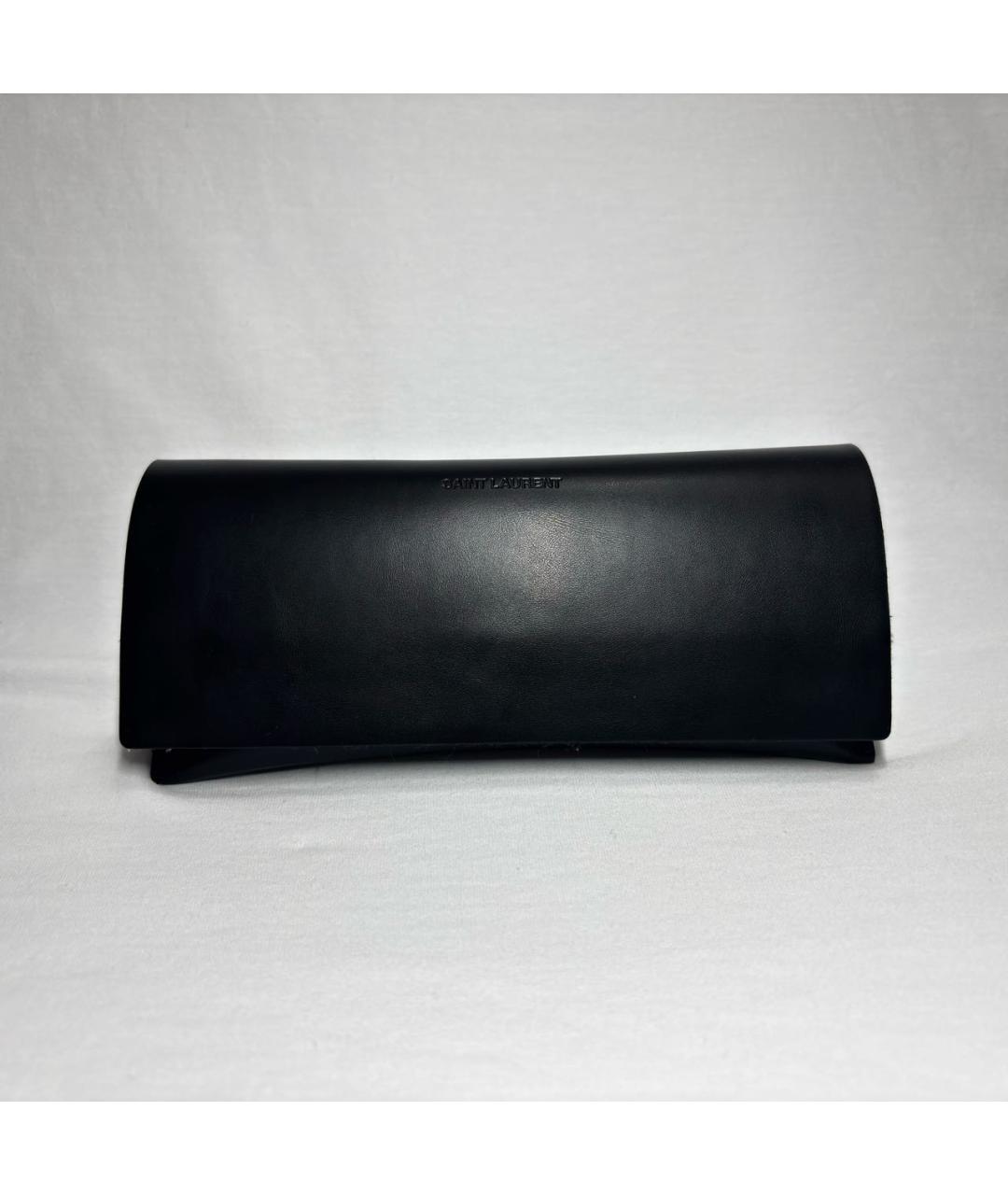 SAINT LAURENT Коричневые пластиковые солнцезащитные очки, фото 4